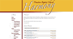 Desktop Screenshot of harmonypbchurch.org